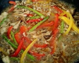 秋～きのこtoさつま芋no和風味噌パスタ作り方6写真