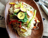 秋～きのこtoさつま芋no和風味噌パスタ作り方9写真