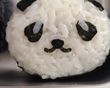 簡単パンダちゃん弁当 キャラ弁 おにぎり作り方6写真