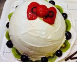 3D キティー バースデー ケーキ作り方6写真