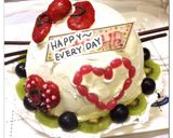 3D キティー バースデー ケーキ作り方8写真