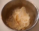 レンコンと豚バラのはさみ焼き、梅ソース作り方1写真