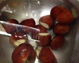焼き目で香り倍増・栗ごはん作り方2写真