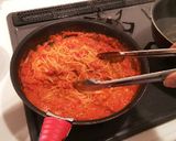 簡単！ツナとチーズのトマトソースパスタ作り方7写真