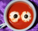 ハロウィン♡眼球ゆで卵トースト作り方3写真