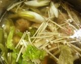 ゴマだれで仕上げる、肉だんごスープ作り方5写真