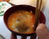 3分で簡単♡とろ〜りニラたま味噌汁作り方3写真