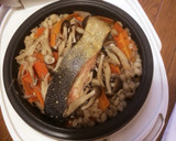 簡単＊鮭ときのこの炊き込みご飯作り方4写真