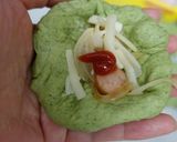 ハロウィン☆フランケン☆ちぎりぱん♪作り方5写真