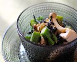 オクラしめじ豆腐のひじきドレッシング和え作り方6写真