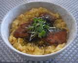 秋鮭の照り焼きで♪　ふわとろ甘辛卵丼♡作り方8写真