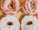 クリームチーズとサーモンのベーグルサンド作り方5写真