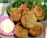 お弁当にも！めちゃ旨♡マヨちくわ串フライ作り方8写真