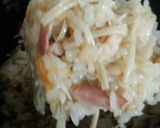 麺つゆで簡単＊ベーコンと茸の炊きこみご飯作り方4写真
