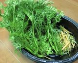 人参の葉っぱの胡麻塩昆布炒め作り方2写真