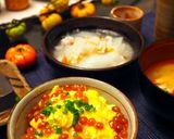 簡単絶品！いくらとサケのあんかけ親子丼作り方6写真