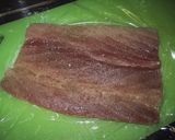 まぐろのクリームチーズ巻き作り方1写真