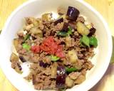 新米まつり！梅香るひき肉なす丼作り方6写真