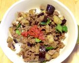新米まつり！梅香るひき肉なす丼作り方6写真