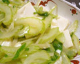 ５分で簡単♪　豆腐とセロリの中華風炒め作り方8写真
