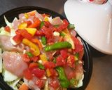 塩レモン塩トマトで♫ささみと野菜のタジン作り方7写真