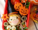 ハロウィン♪ポテサラ帽子の魔女ちゃん弁当作り方12写真