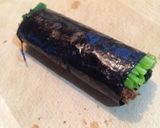 簡単かわいいお弁当 海苔巻ほうれん草作り方5写真
