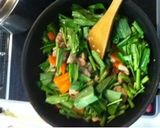 鶏肉と空芯菜のオイスター炒め作り方5写真