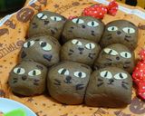 ハロウィン黒猫？キラリ☆ネコちぎりぱん☆作り方9写真