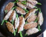 冷凍いんげんのつくね焼き作り方7写真