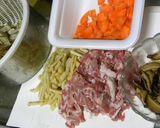 豚小間＆ゴボウの炊き込みご飯✿作り方1写真