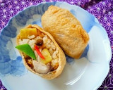 栗ときのこの炊き込みご飯のお稲荷さん作り方10写真
