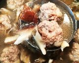 豚挽肉だんごときのこ色々スープ作り方6写真