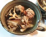 豚挽肉だんごときのこ色々スープ作り方7写真