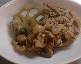 蓮根と豚肉のキンピラ作り方6写真