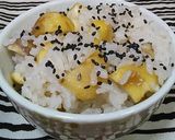 簡単　子供が喜ぶ炊飯器で栗ご飯栗下拵え付作り方13写真