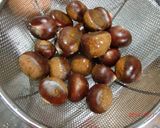圧力鍋で時短で美味しい♪茹で栗作り方1写真