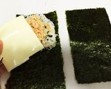 ✾おにぎらず✾朝ごはん、行楽に彩り三色作り方2写真