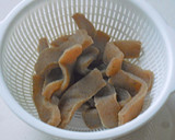 氷こんにゃくと鶏肉の海苔しお炒め作り方4写真