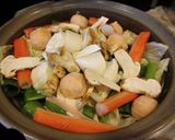 アメリカ産松茸の鶏すきやき鍋作り方5写真