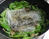 小松菜と春雨のひき肉炒め煮作り方4写真