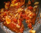 鶏肉ときのこのトマトパスタ作り方4写真