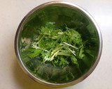 水菜とささ身のマヨわさび和え作り方1写真
