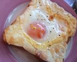 とろ〜りチーズのハムエッグトースト作り方4写真