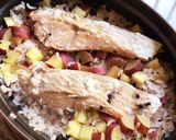 【ストウブ】秋鮭とさつまいものごはん作り方8写真