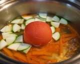 冷凍トマト・にんじんの皮・卵のスープ作り方2写真