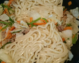 簡単ランチ☆オイスターソースで焼きうどん作り方7写真