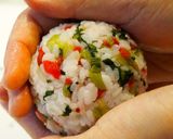 【長野県】野沢菜とカリカリ梅おにぎり作り方3写真