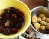 簡単栗ごはん！炊飯器に入れるだけ。作り方1写真