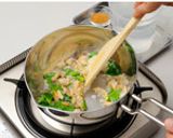 香り箱と豆腐だんごのミルクシチュー作り方4写真